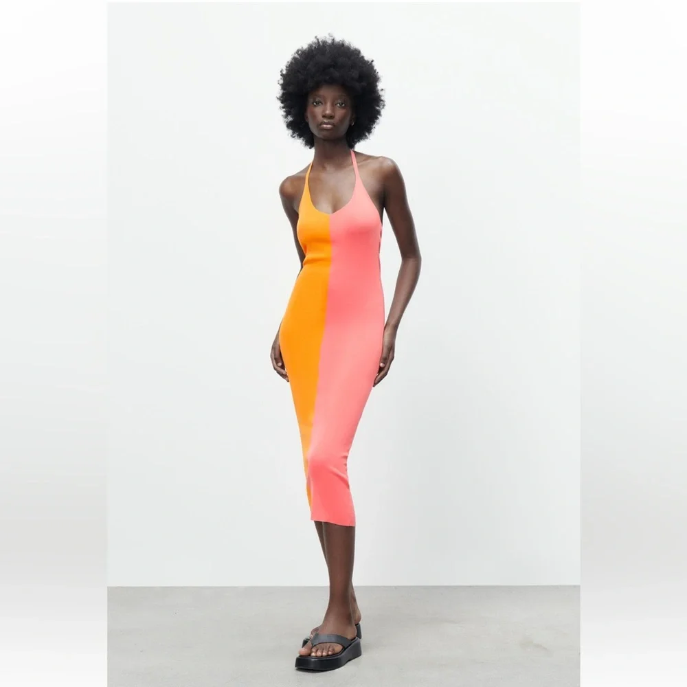 TIED KNIT DRESS - Picture 1 of 1
